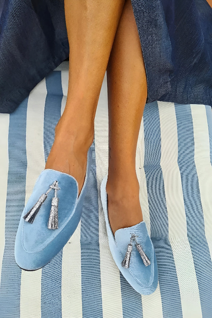 Chloé™ | Stylové mokasíny ze semiše