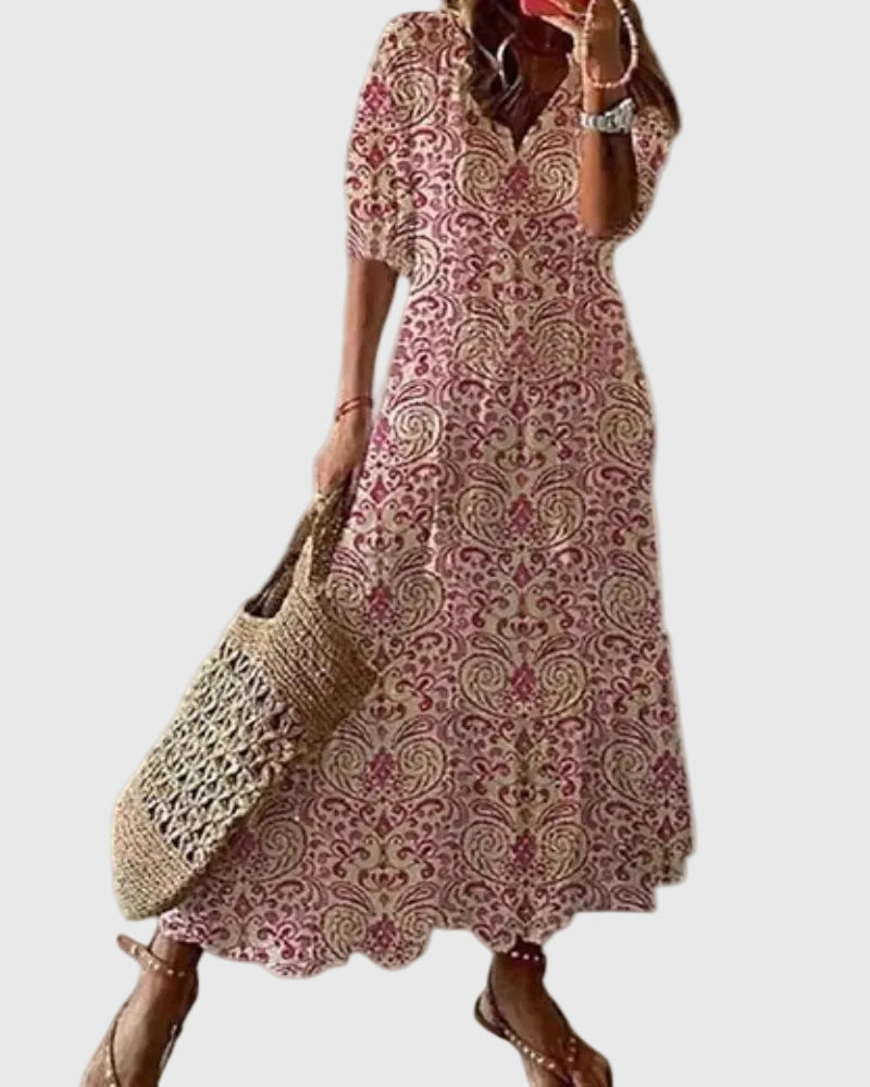 Amalia | Vintage boho letní maxi šaty