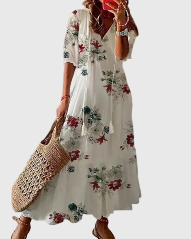 Amalia | Vintage boho letní maxi šaty