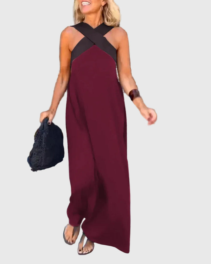Elena | Elegantní splývavé maxi šaty