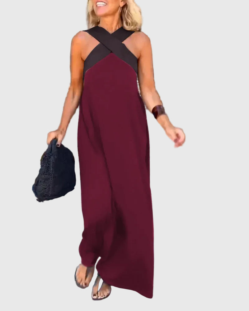 Elena | Elegantní splývavé maxi šaty