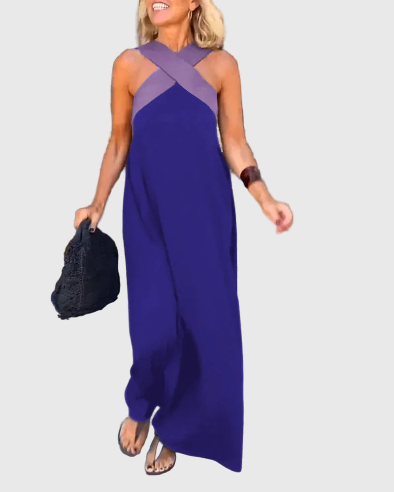 Elena | Elegantní splývavé maxi šaty