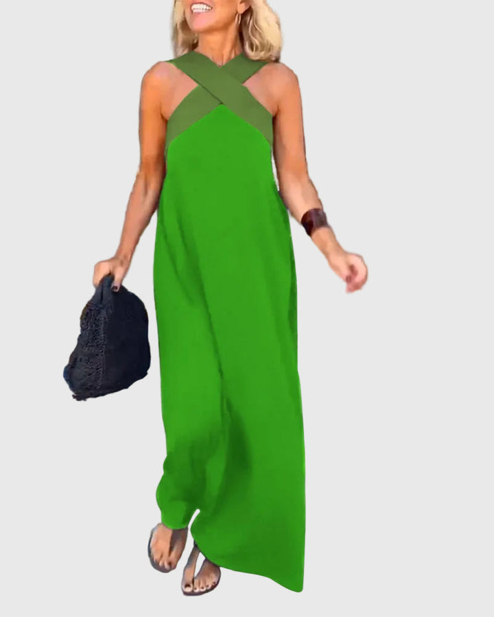 Elena | Elegantní splývavé maxi šaty