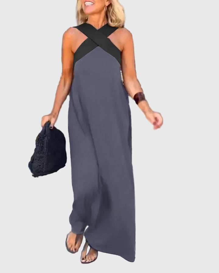 Elena | Elegantní splývavé maxi šaty