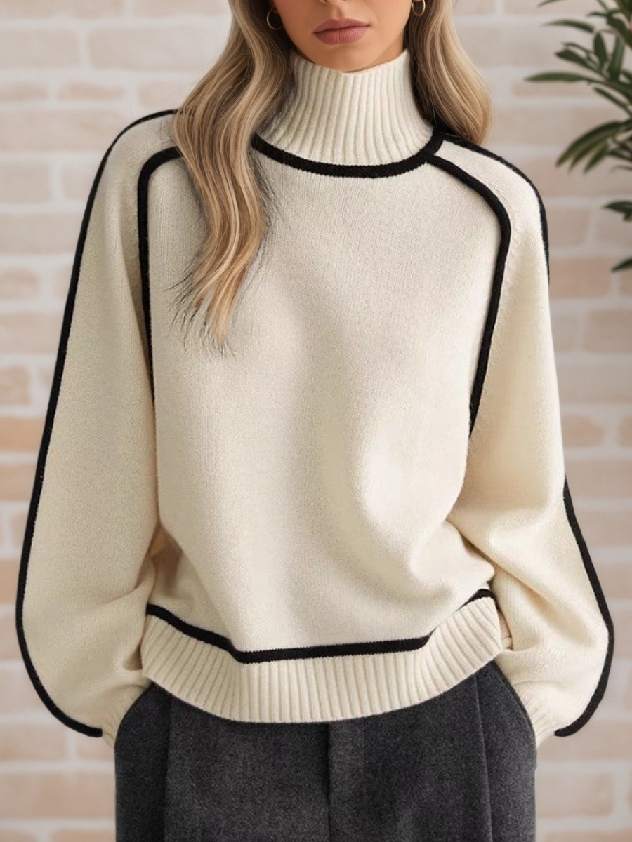 Donna | Elegantní svetr s vysokým límcem