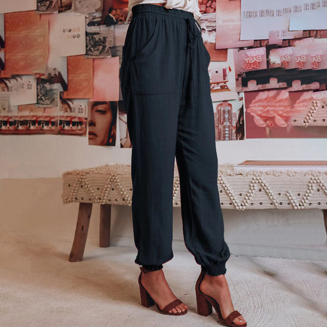 Kaeli – Elegantní kalhoty se stahovací šňůrkou