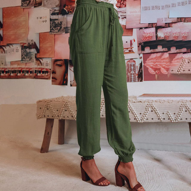 Kaeli – Elegantní kalhoty se stahovací šňůrkou