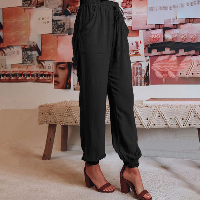 Kaeli – Elegantní kalhoty se stahovací šňůrkou