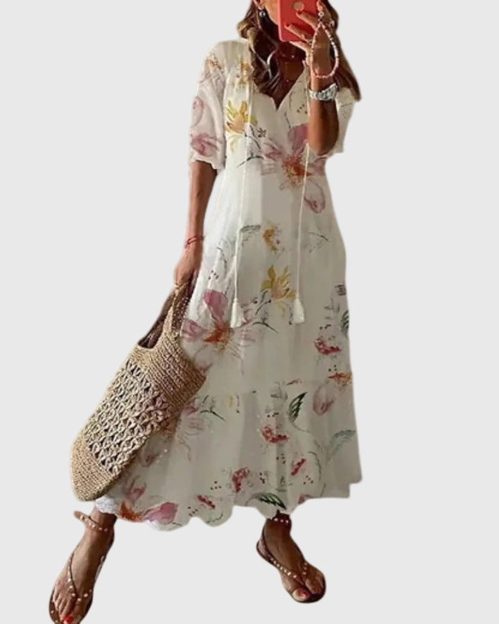 Amalia | Vintage boho letní maxi šaty