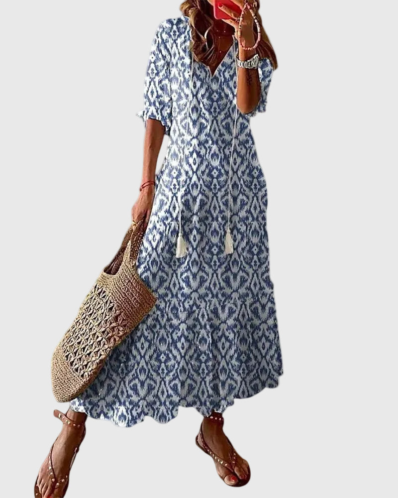 Amalia | Vintage boho letní maxi šaty