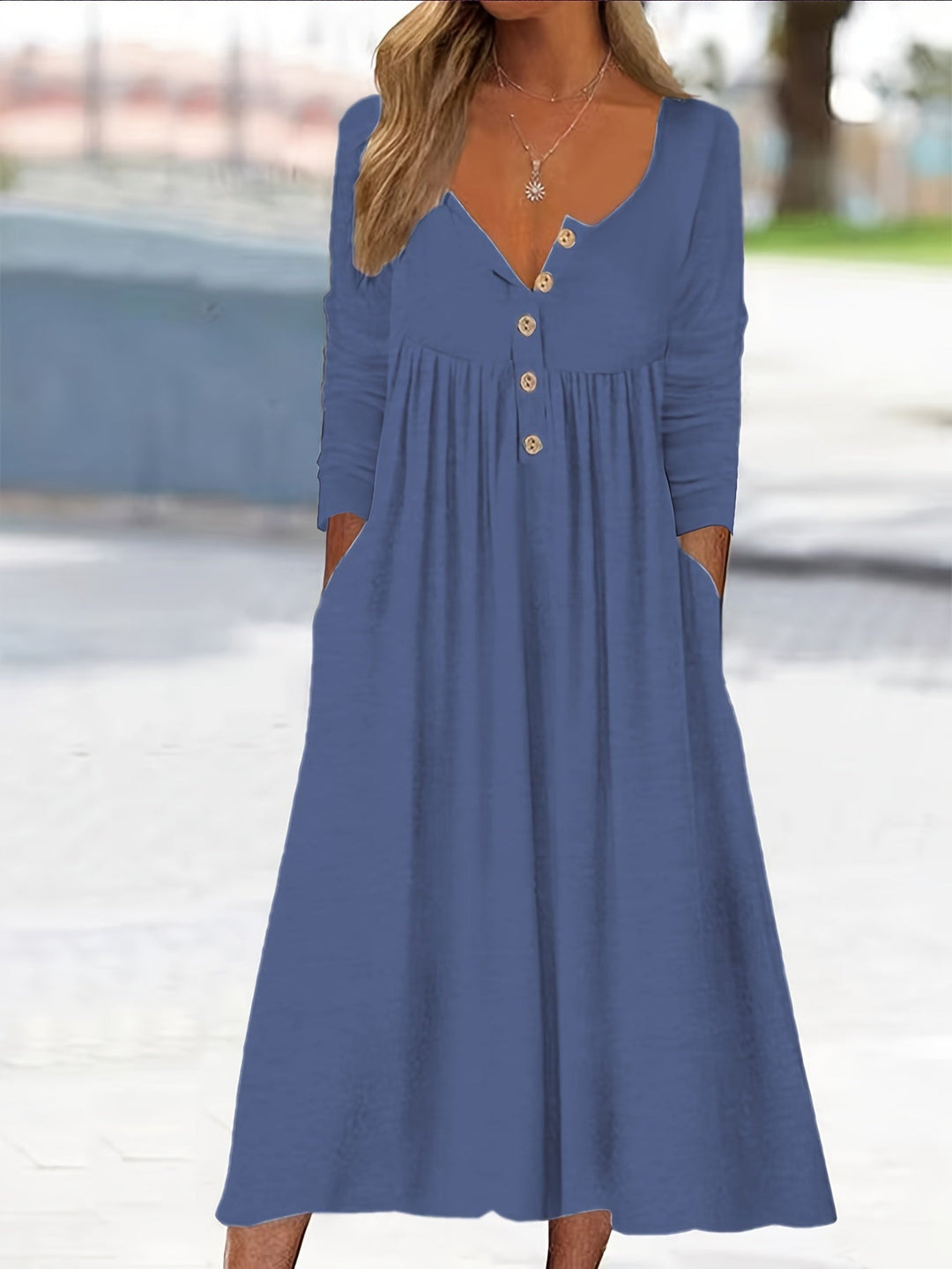 ZARA | MIDI ŠATY S KNOFLÍKY VPŘEDU