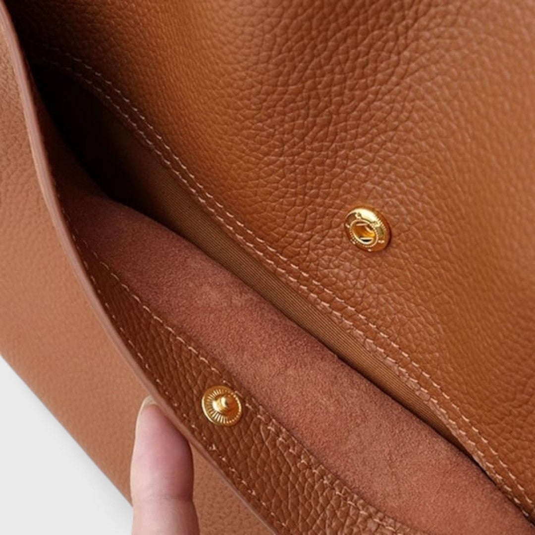 Elena™ | Elegantní kožená crossbody taška