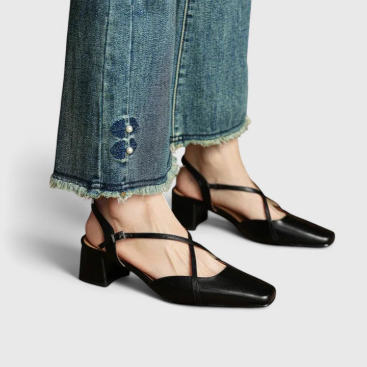 Evana - Elegantní sandály na podpatku