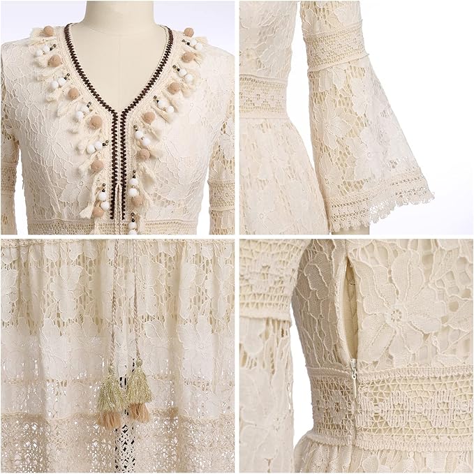 Amary - Boho krajkové šaty