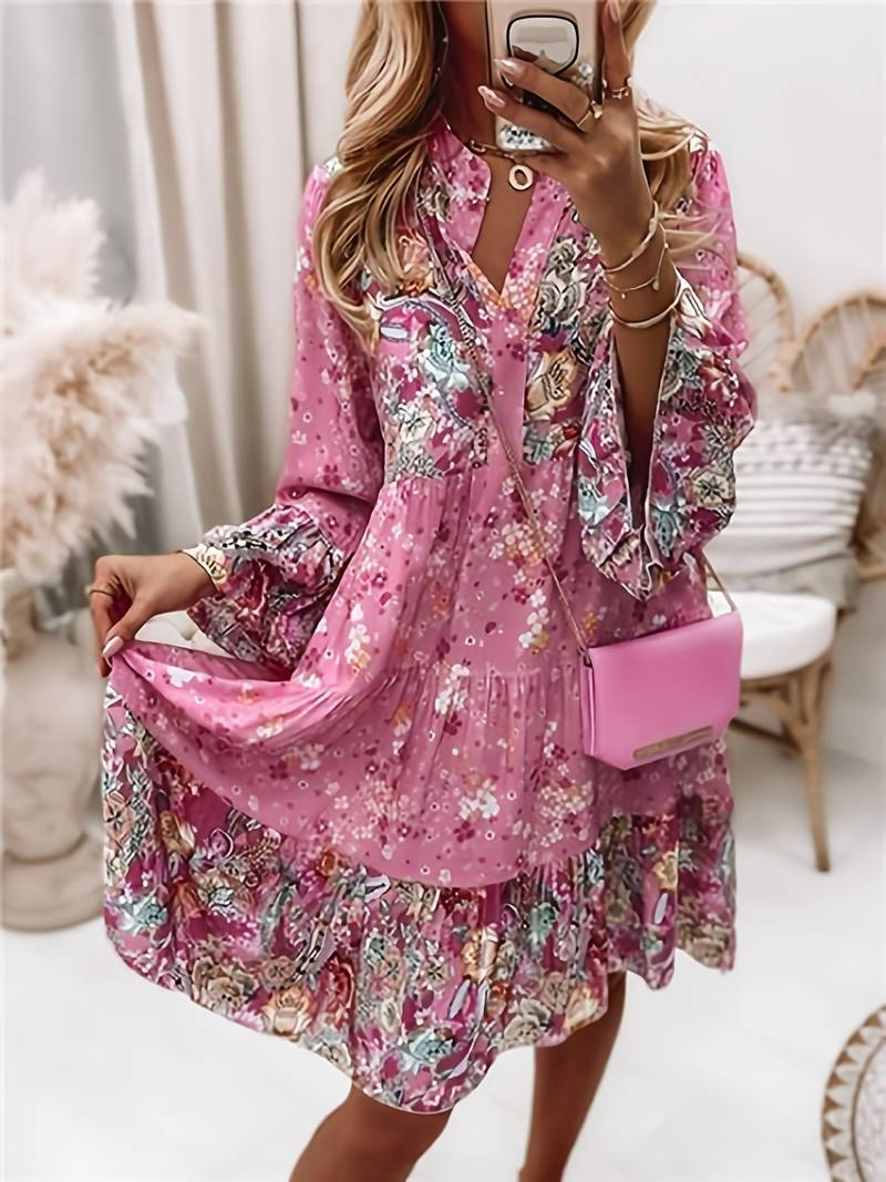 Eira - Vzorované boho šaty