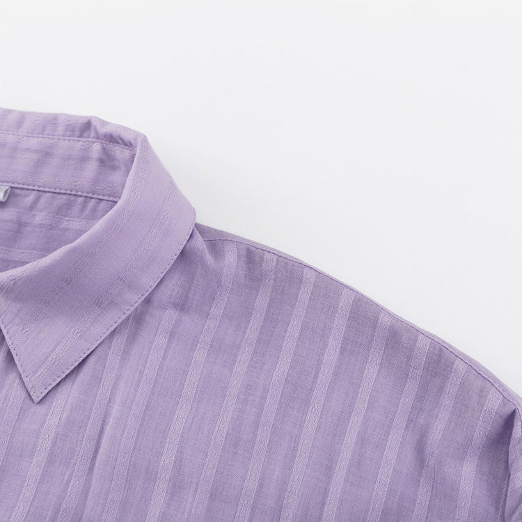 Viola - Set s knoflíkovanou košilí a vzdušnými šortkami