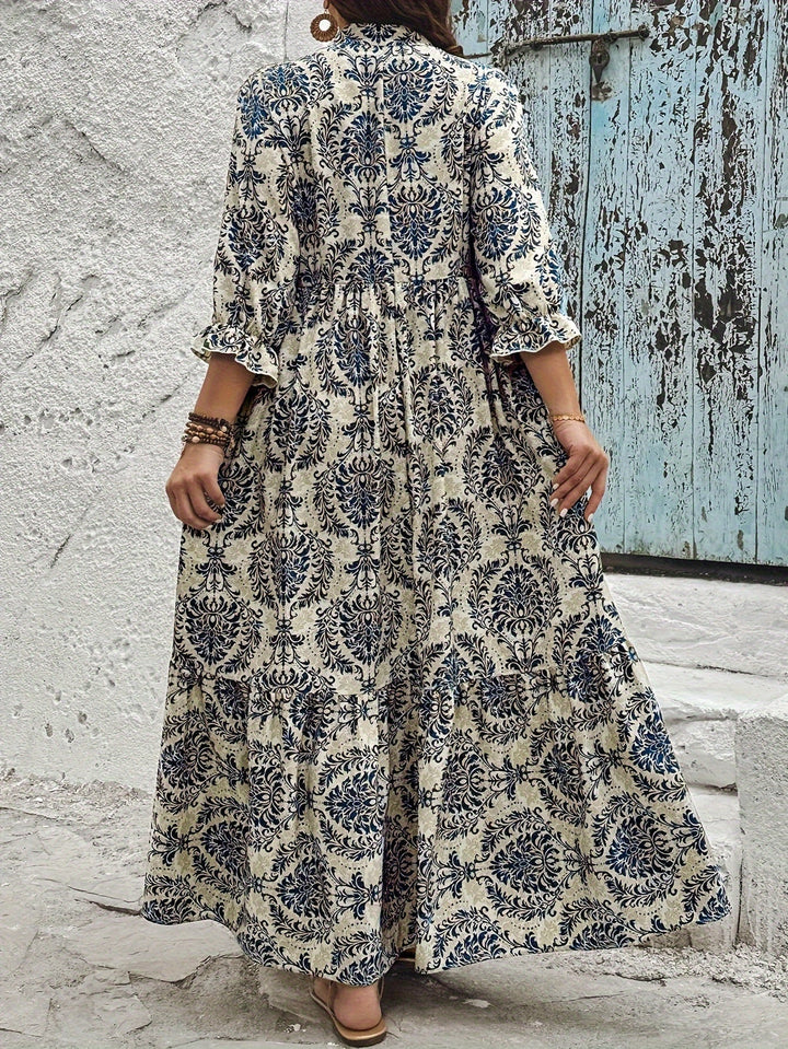 Molly - Boho šaty s mozaikovým vzorem
