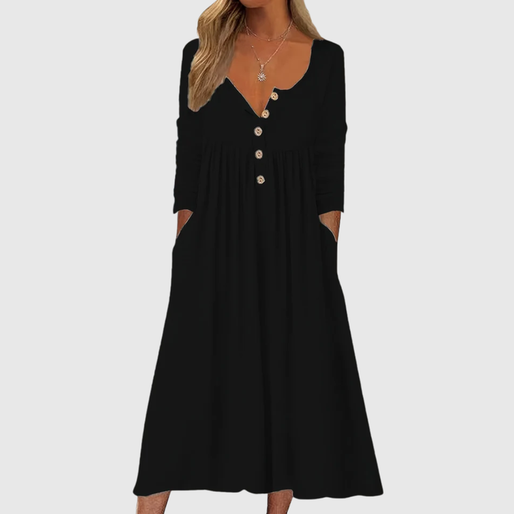 ZARA | MIDI ŠATY S KNOFLÍKY VPŘEDU