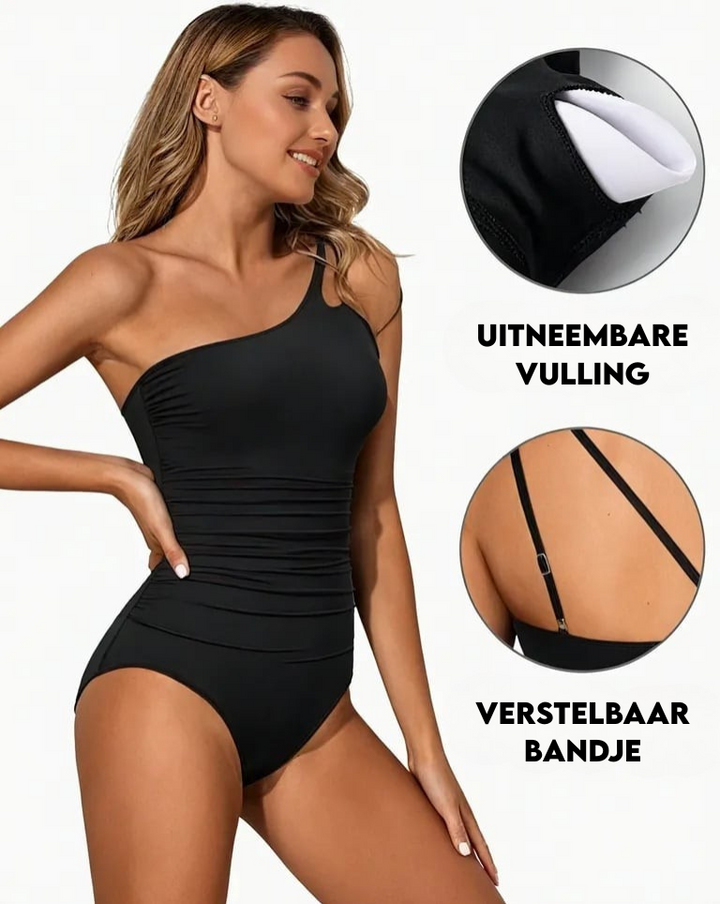 Grace - Elegantní jednodílné plavky na jedno rameno