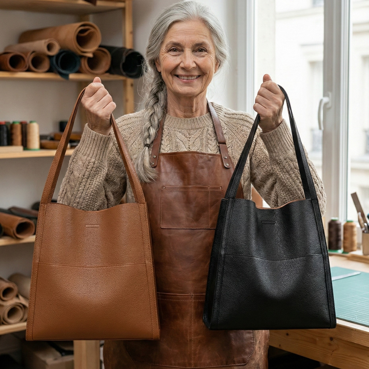 Elena™ | Elegantní kožená crossbody taška