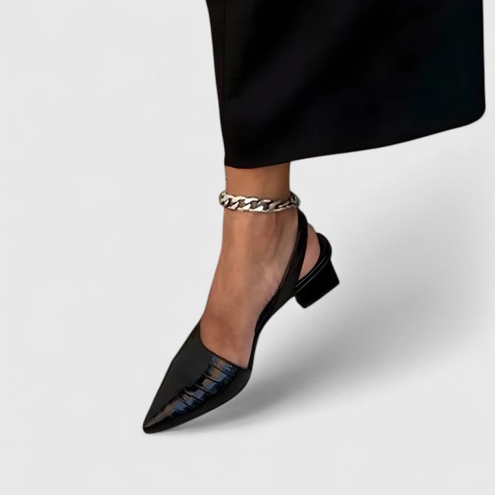 Delta - Elegantní sandály na podpatku