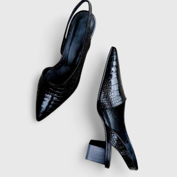 Delta - Elegantní sandály na podpatku