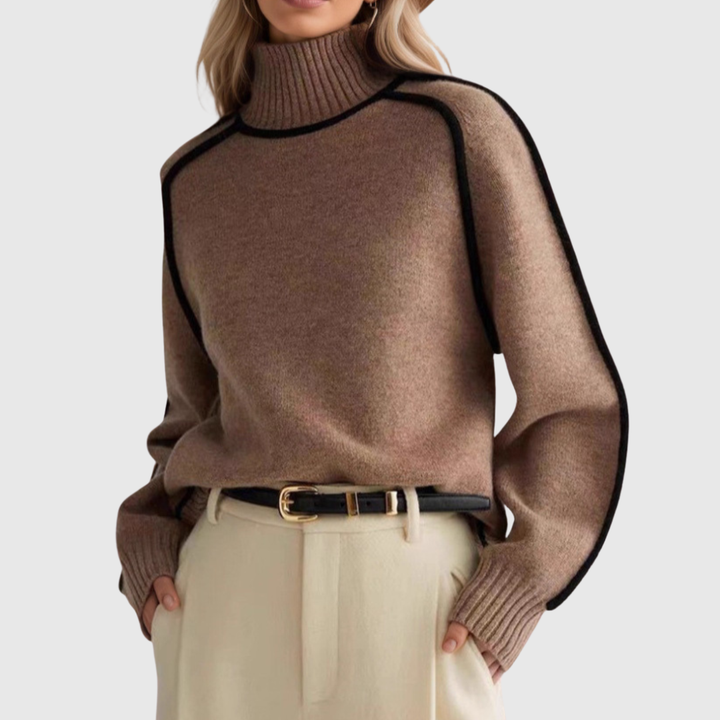 Donna | Elegantní svetr s vysokým límcem