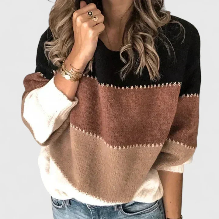Jasmyrah - Elegantní pruhovaný svetr