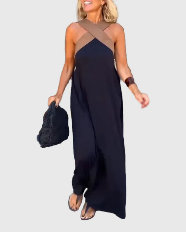 Elena | Elegantní splývavé maxi šaty