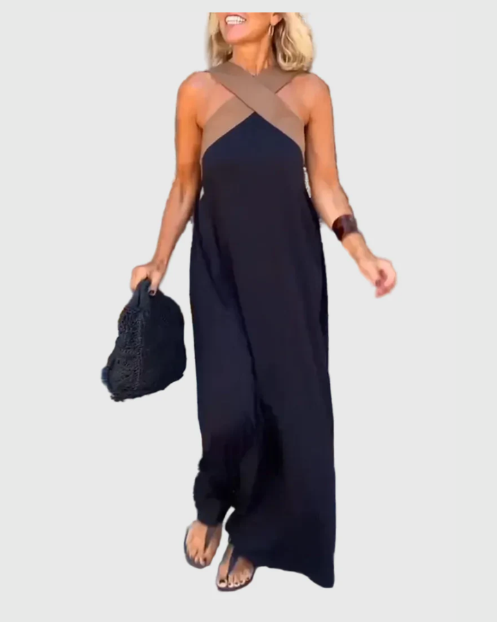 Elena | Elegantní splývavé maxi šaty