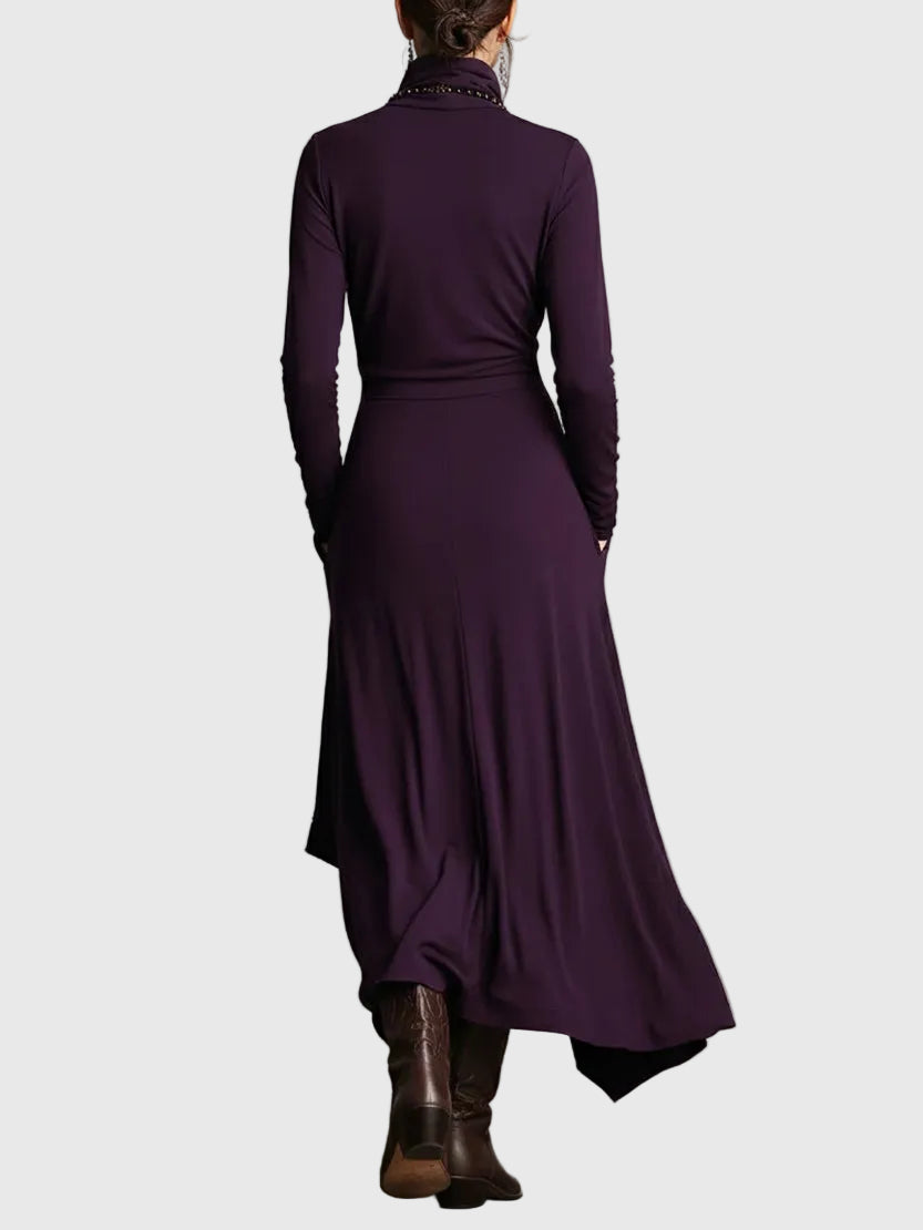 Violet | Plisované maxi šaty