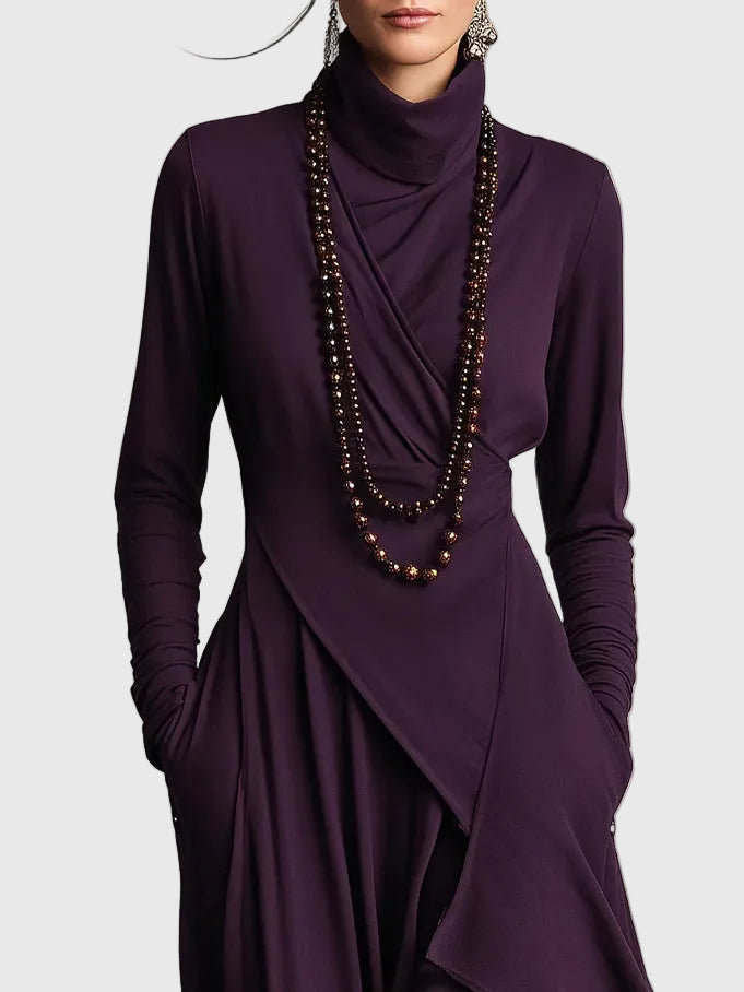 Violet | Plisované maxi šaty