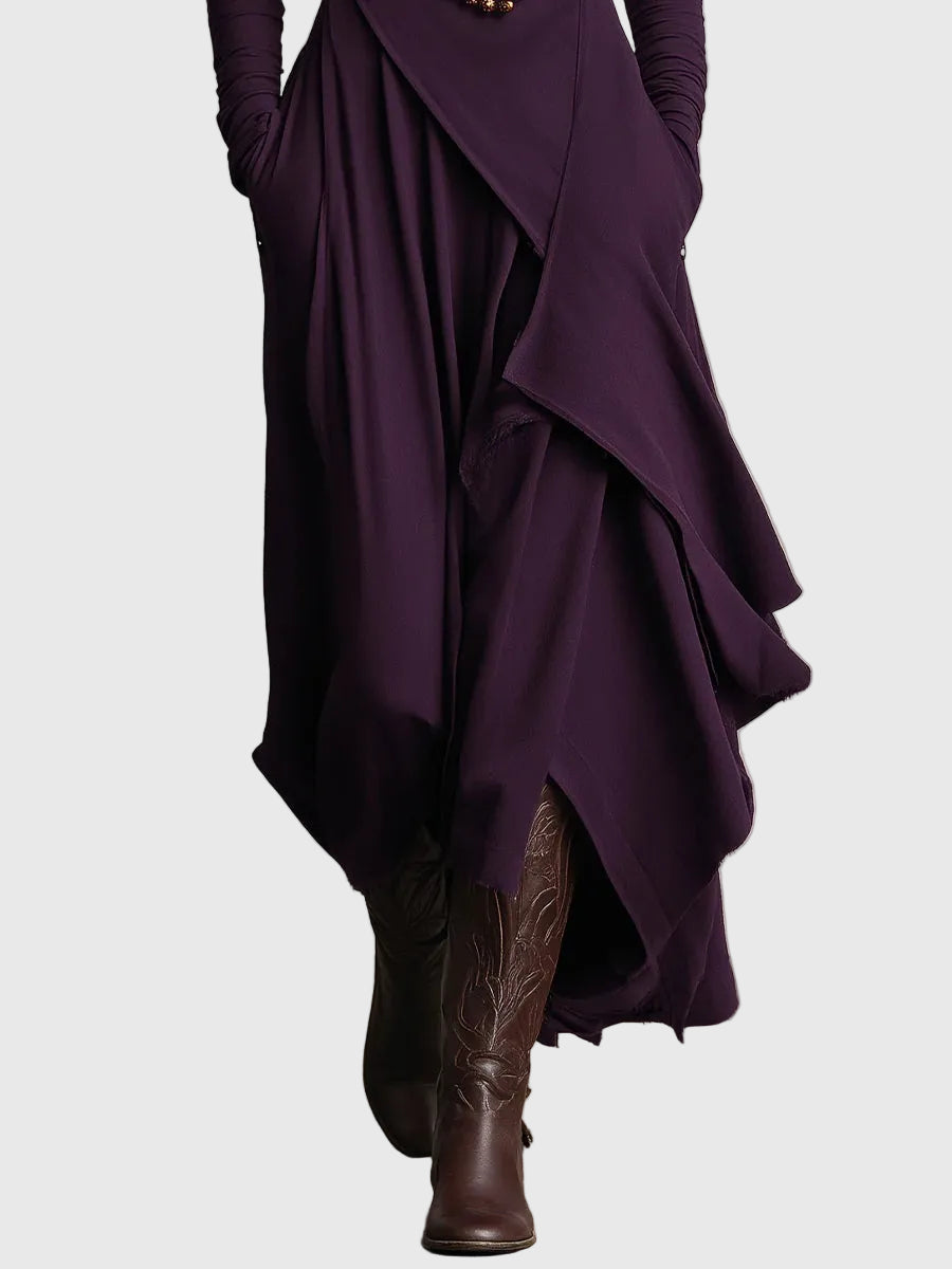 Violet | Plisované maxi šaty