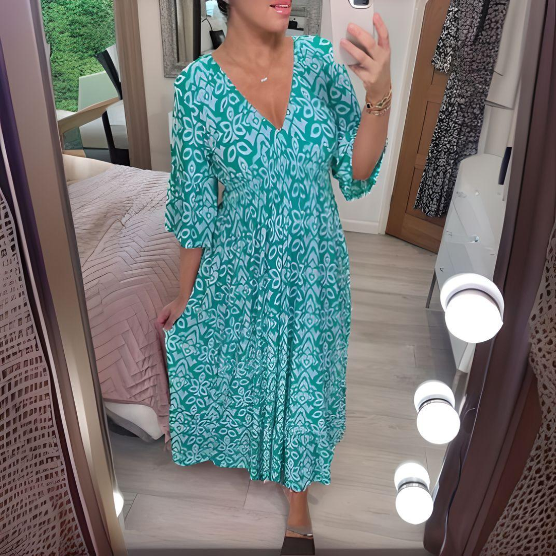 Lillia - Boho šaty s potiskem