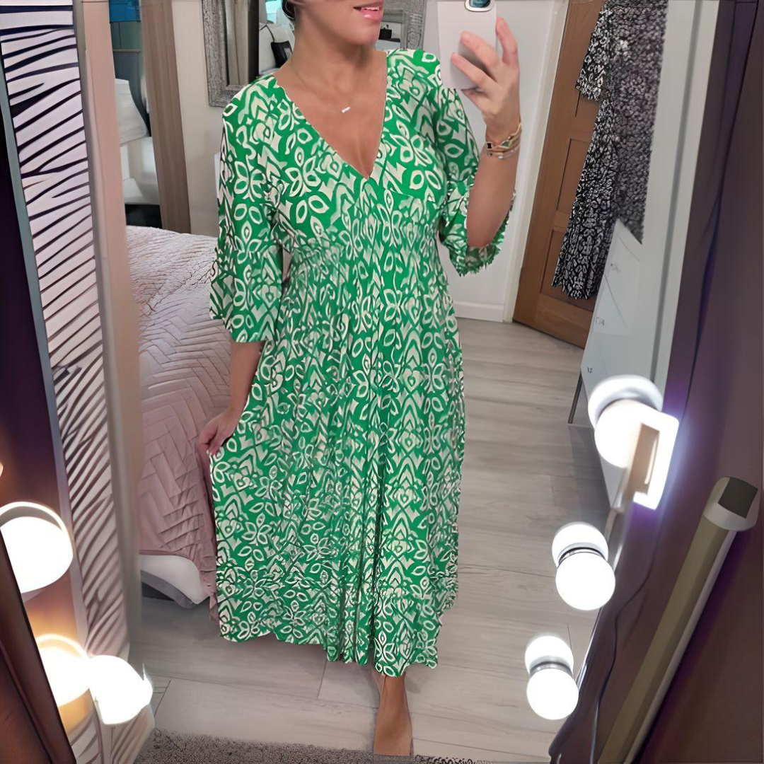 Lillia - Boho šaty s potiskem
