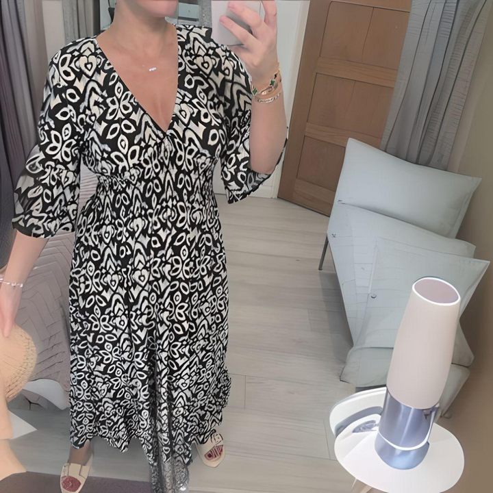 Lillia - Boho šaty s potiskem