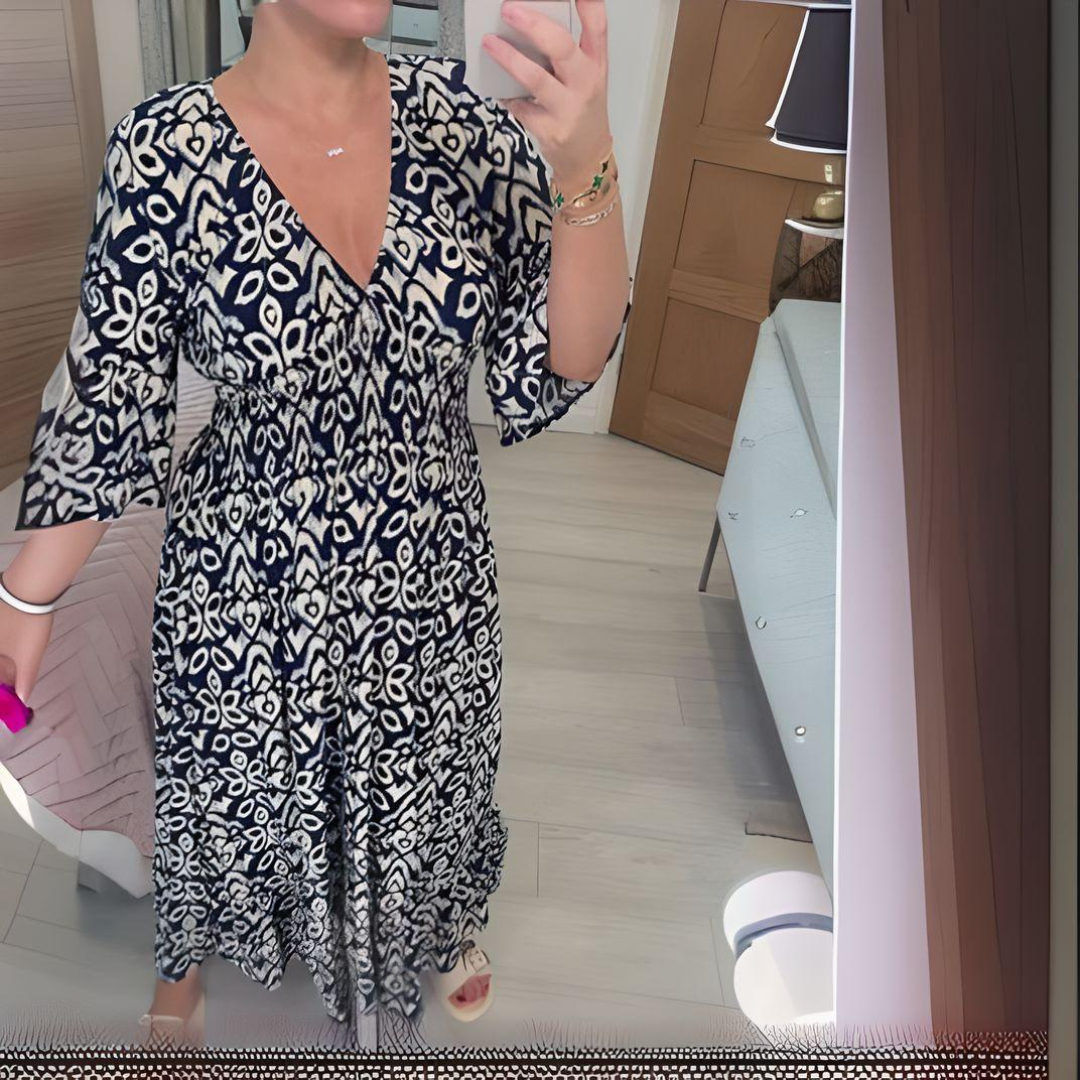 Lillia - Boho šaty s potiskem
