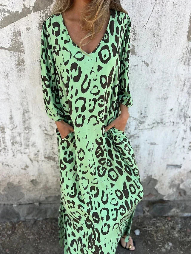 Jessa - Leopardí maxi šaty