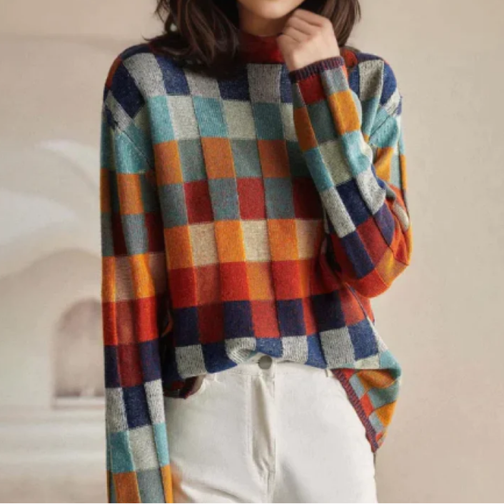 Françoise | Pohodlný svetr v retro stylu